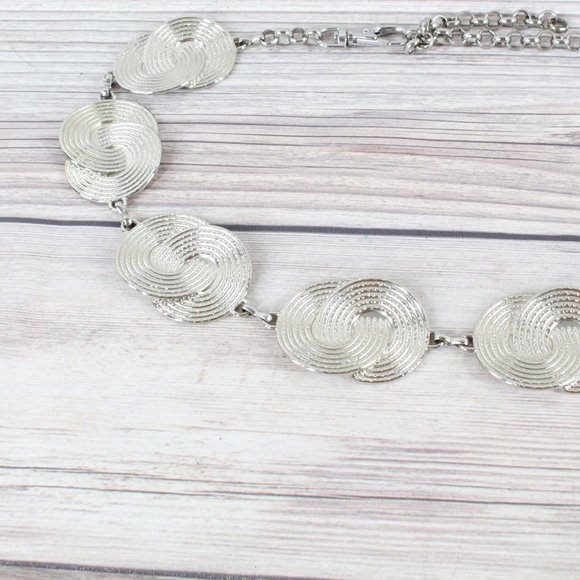 Women's Silver Fashion Chain Waist Belt Size 32" - Picture 4 of 9